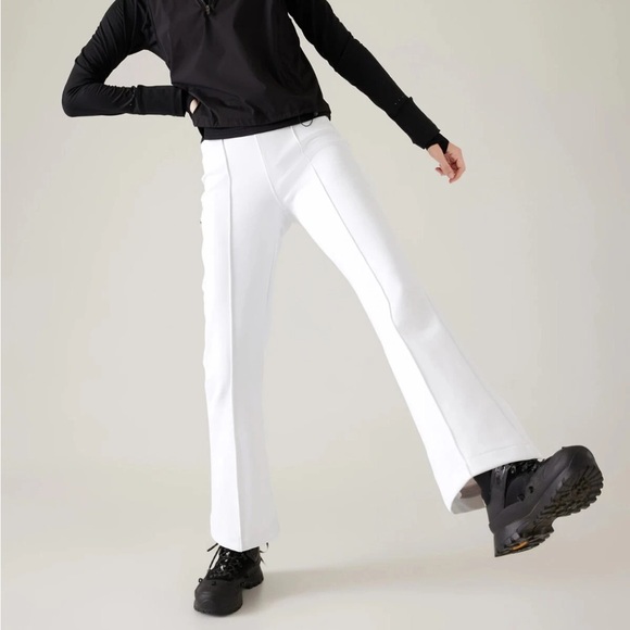 Athleta Glacier Bootcut Pant | White | Size 4P (Petite) - Picture 1 of 15